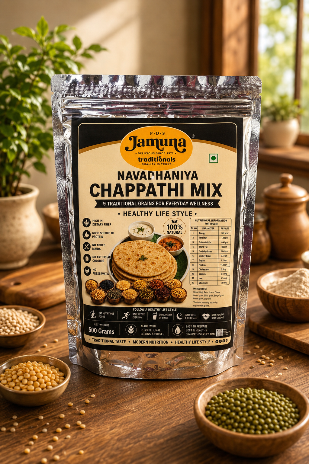 Navadhaniya Chappathi Mix